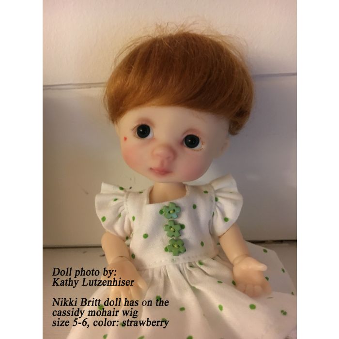Kemper originals doll wigs Cassidy Pale Blonde Modacrylic size 12-13 