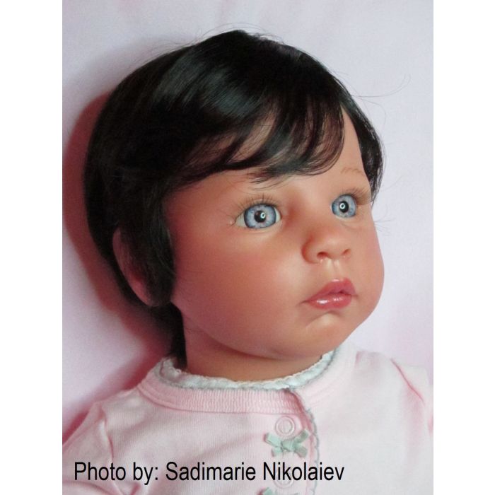 Global KELLY Baby/Toddler Doll Wig 13/14~LT BLONDE~Partial Cap~Modacrylic~ NWT B 