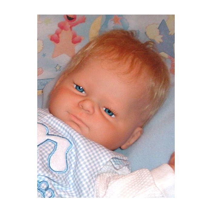 DIY Reborn Doll Supplies Pure Mohair Wigs per neonato che sembra reale 
